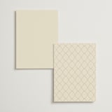 "Red Hearts" - Wedding Weekend Itinerary Cards in Champagne by Helena Vitto - Back of Card Options