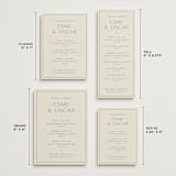 "Brooklyn" - Wedding Weekend Itinerary Cards in Cerulean by Ellen Schlegelmilch - Formats Available