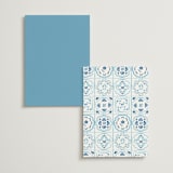 "Almafi" - Wedding Weekend Itinerary Cards in Cerulean by Itsy Belle Studio - Back of Card Options