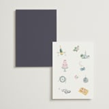 "Journey of the Day" - Wedding Weekend Itinerary Cards in Porcelain by frau brandt - Back of Card Options