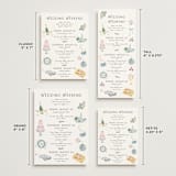 "Journey of the Day" - Wedding Weekend Itinerary Cards in Porcelain by frau brandt - Formats Available