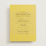 "Bloom" - Wedding Weekend Itinerary Cards in Caribbean Citrus by Morgan Kendall - Front