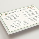 "River Valley" - Wedding Weekend Itinerary Cards in Pine by Paper Sun Studio - Detail