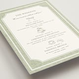"Summer Linen" - Wedding Weekend Itinerary Cards in Garden by Kelly Schmidt - Detail
