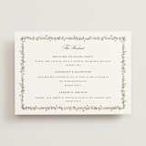 "Monogramed" - Wedding Weekend Itinerary Cards in Blush by Susan Moyal - Front