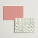 "Monogramed" - Wedding Weekend Itinerary Cards in Blush by Susan Moyal - Back of Card Options