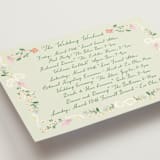"spring draped garland" - Wedding Weekend Itinerary Cards in Spring by Phrosné Barwood - Detail