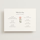 "botanical cameo" - Wedding Weekend Itinerary Cards in Swan by Lori Wemple - Front