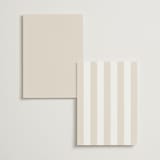"Modern Romance" - Wedding Weekend Itinerary Cards in Almond by Eric Clegg - Back of Card Options