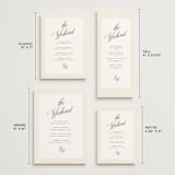 "Modern Romance" - Wedding Weekend Itinerary Cards in Almond by Eric Clegg - Formats Available