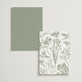 "Woods" - Wedding Weekend Itinerary Cards in Moss by Kelly Schmidt - Back of Card Options