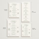 "Woods" - Wedding Weekend Itinerary Cards in Moss by Kelly Schmidt - Formats Available