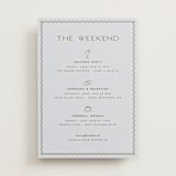 "callum" - Wedding Weekend Itinerary Cards in Lavender by Ellen Schlegelmilch - Front