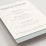 "Modern Stripes" - Wedding Weekend Itinerary Cards in Capri by Emily Betts - Detail