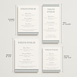 "Modern Stripes" - Wedding Weekend Itinerary Cards in Capri by Emily Betts - Formats Available
