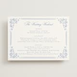 "Constance" - Wedding Weekend Itinerary Cards in Sky by Robert and Stella - Front