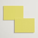 "In Lights" - Wedding Weekend Itinerary Cards in Lemon by Ani Somi - Back of Card Options