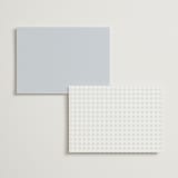 "Coastal Charm" - Wedding Weekend Itinerary Cards in Dusty Blue by Jennifer Postorino - Back of Card Options