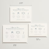 "Coastal Charm" - Wedding Weekend Itinerary Cards in Dusty Blue by Jennifer Postorino - Formats Available
