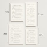 "Calia" - Wedding Weekend Itinerary Cards in Paris Rain by Jennifer Postorino - Formats Available