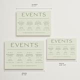 "Swoon" - Wedding Weekend Itinerary Cards in Lemongrass by Sam Dubeau - Formats Available