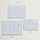 "Hydrangea Vines" - Wedding Weekend Itinerary Cards in Coastal by Madhvi Samimi - Formats Available