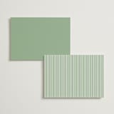 "Romantic Garden" - Wedding Weekend Itinerary Cards in Mint by Melinda Denison - Back of Card Options