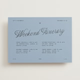"Cheers" - Wedding Weekend Itinerary Cards in Sky by Blustery August - Front