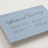 "Cheers" - Wedding Weekend Itinerary Cards in Sky by Blustery August - Detail