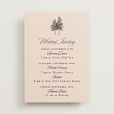 "Arboretum" - Wedding Weekend Itinerary Cards in Almond by Morgan Kendall - Front