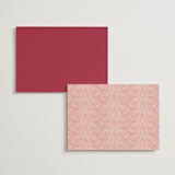 "Velvet Cherry" - Wedding Weekend Itinerary Cards in Cherry by Sarah Rosenthal - Back of Card Options
