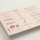 "Velvet Cherry" - Wedding Weekend Itinerary Cards in Cherry by Sarah Rosenthal - Detail