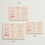 "Velvet Cherry" - Wedding Weekend Itinerary Cards in Cherry by Sarah Rosenthal - Formats Available