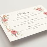 "Cherished" - Wedding Weekend Itinerary Cards in Sunset by Susan Moyal - Detail
