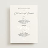 "Together Always" - Wedding Weekend Itinerary Cards in Chiffon by Eric Clegg - Front