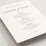"Together Always" - Wedding Weekend Itinerary Cards in Chiffon by Eric Clegg - Detail
