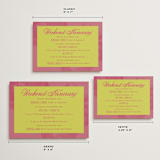 "Maximalist Poppies" - Wedding Weekend Itinerary Cards in Flamingo by Morgan Kendall - Formats Available