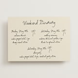 "Inkwoven" - Wedding Weekend Itinerary Cards in Tuxedo by Jelena Vuletic - Front