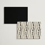 "Inkwoven" - Wedding Weekend Itinerary Cards in Tuxedo by Jelena Vuletic - Back of Card Options