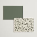 "True North" - Wedding Weekend Itinerary Cards in Olive You More by Design Lotus - Back of Card Options
