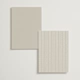 "Aspen Knoll" - Wedding Weekend Itinerary Cards in Linen by Amy Kross - Back of Card Options