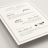 "Aspen Knoll" - Wedding Weekend Itinerary Cards in Linen by Amy Kross - Detail