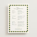 "grid" - Wedding Weekend Itinerary Cards in Citrus by Angela Quan - Front