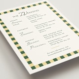 "grid" - Wedding Weekend Itinerary Cards in Citrus by Angela Quan - Detail