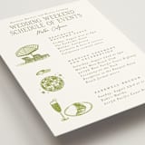 "West Coast Toile" - Wedding Weekend Itinerary Cards in Palm by Jenna Holcomb - Detail
