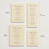 "Everlasting" - Wedding Weekend Itinerary Cards in Ecru by Jennifer Lew - Formats Available
