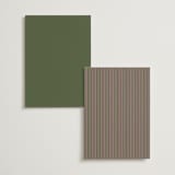 "Bowery" - Wedding Weekend Itinerary Cards in Olive by Kristie Kern - Back of Card Options