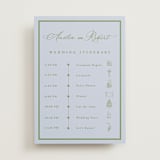 "Botanical Garden" - Wedding Weekend Itinerary Cards in Ocean by Sherley Ferreira - Front