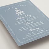 "Coastal Breeze" - Wedding Weekend Itinerary Cards in Blue Ocean by Sherley Ferreira - Detail