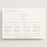"Tuscany" - Wedding Weekend Itinerary Cards in Ink by Blustery August - Front